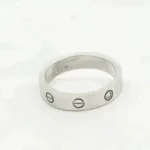 【Valeron Jewelry】LOVE RING 4MM 1 DIAMOND SILVER - Image 3
