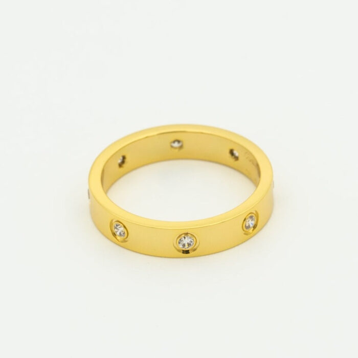 【Valerone Jewelry】LOVE RING 3.6MM 8 DIAMONDS - Image 5
