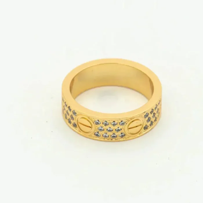 【Valerone Jewelry】LOVE RING 5.5MM DIAMONDS PAVED - Image 6