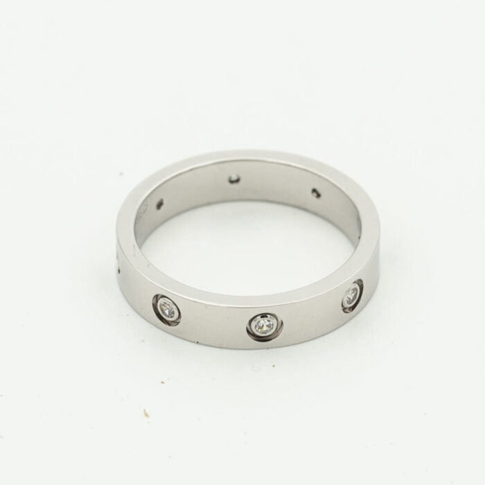 【Valerone Jewelry】LOVE RING 3.6MM 8 DIAMONDS - Image 6