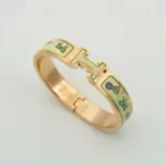 【Valeron Jewelry】H PINK GOLD BRACELET CREAM CERAMIC