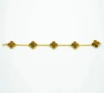 【Valerone Jewelry】CLOVER  5 MOTIFS TIGER EYE BRACELET - Image 9