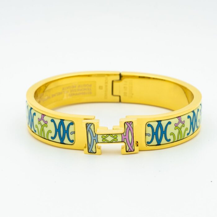 【Valeron Jewelry】H BRACELET BEIGE MULTICOLOR - Image 3