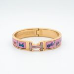 【Valleron Jewelry】H PINK GOLD BRACELET PINK CERAMIC - Image 2