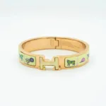【Valeron Jewelry】H PINK GOLD BRACELET CREAM CERAMIC - Image 2