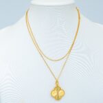 【Valeron Jewelry】CLOVER 25MM PEDANT NECKLACE GOLD