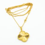 【Valeron Jewelry】CLOVER 25MM PEDANT NECKLACE GOLD - Image 5