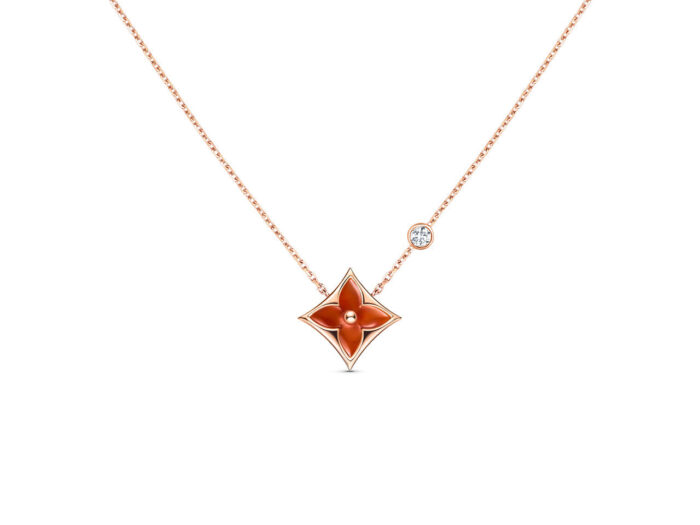 【Valleron Jewelry】STAR NECKLACE PINK GOLD 1 DIAMOND - Image 2