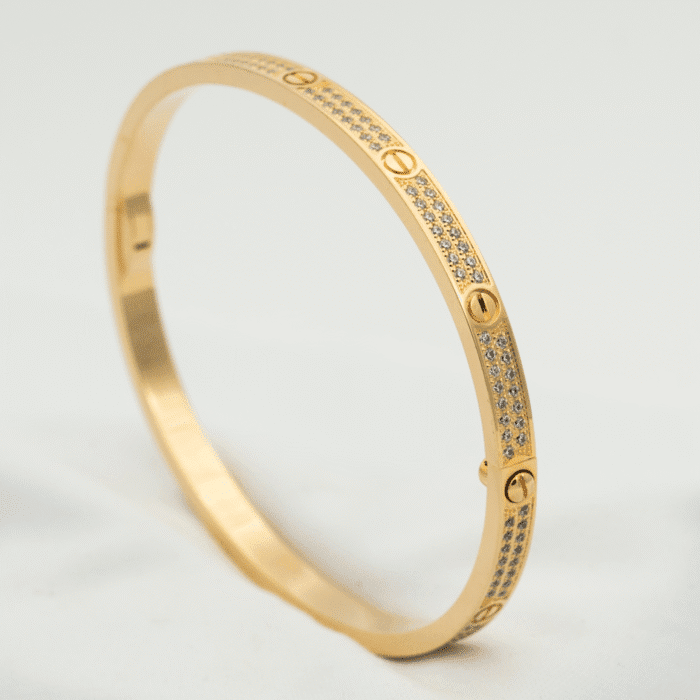 【Valeron Jewelry】LOVE BRACELET 3.65MM DIAMOND-PAVED - Image 1
