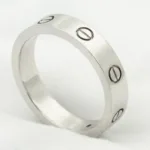 【Valeron Jewelry】LOVE RING 4MM 1 DIAMOND SILVER - Image 2