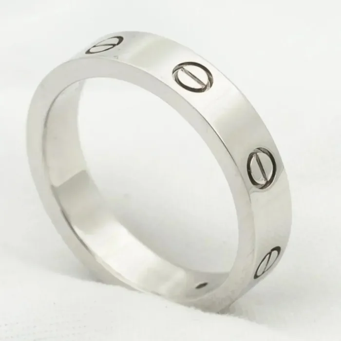 【Valeron Jewelry】LOVE RING 4MM 1 DIAMOND SILVER - Image 2