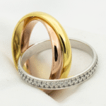 【Valeron Jewelry】TRINITY RING GOLD PINK GOLD SILVER DIAMONDS