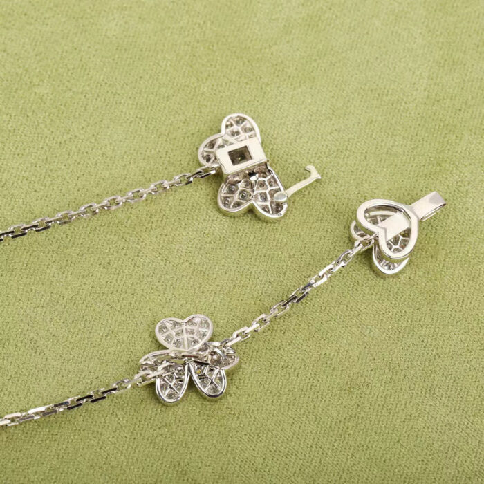 【Valeron Jewelry】FRIVOLE SILVER 9 FLOWERS NECKLACE - Image 4