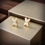 【Valeron Jewelry】JEUX DE WHITE MOP GOLD DIAMOND EARRINGS - Image 3