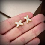 【Valeron Jewelry】JEUX DE WHITE MOP GOLD DIAMOND EARRINGS - Image 6