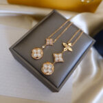 【Valleron Jewelry】COLOR BLOSSOM LARIAT NECKLACE PINK GOLD WHITE MOTHER PEARL AND DIAMOND - Image 4