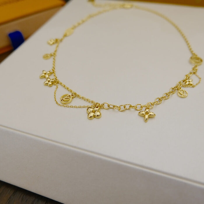 【Valleron Jewelry】BLOOMING SUPPLE NECKLACE BRASS - Image 1