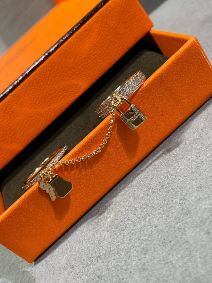 【Valeron Jewelry】HM KELLY CLOCHETTE DOUBLE RING IN  WITH DIAMONDS - Image 8