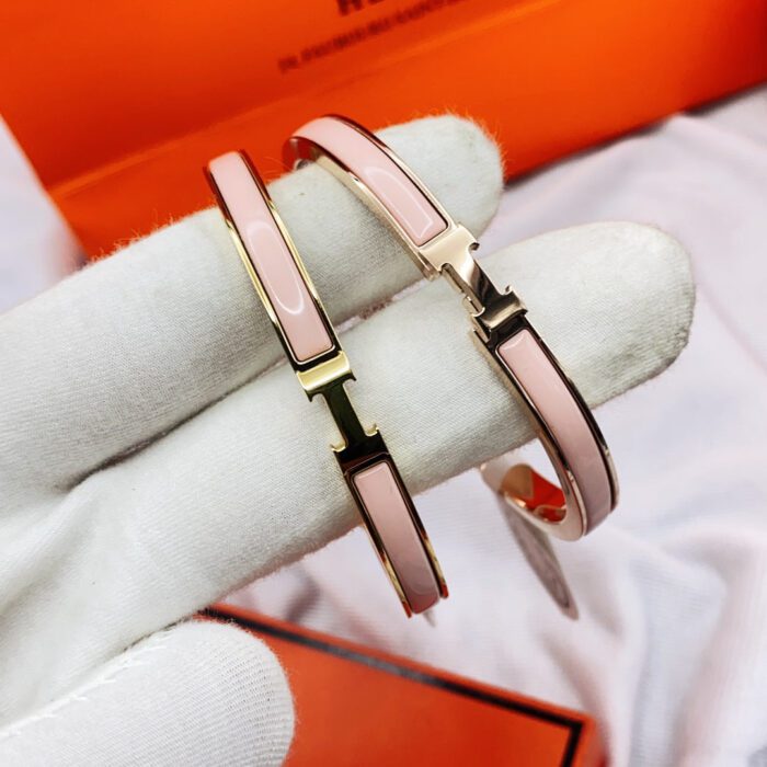 【Valleron Jewelry】CLASSIC HM CLIC  PINK 8MM ENAMEL BRACELET - Image 9