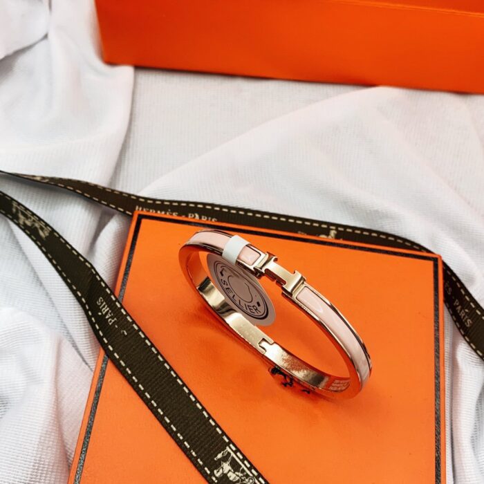 【Valleron Jewelry】CLASSIC HM CLIC  PINK 8MM ENAMEL BRACELET - Image 5