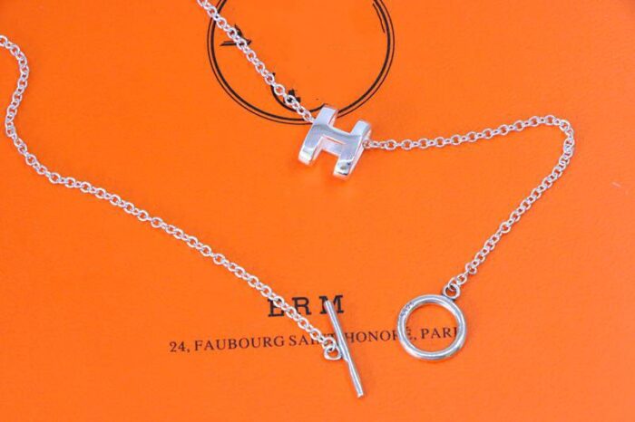 【Valleron Jewelry】HM NECKLACE H LETTER OVAL SERIES - Image 5