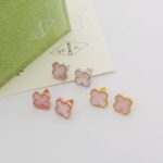 【Valeron Jewelry】Clover Mini Pink Earrings - Image 11