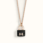 【Valleron Jewelry】CONSTANCE BLACK PEDANT PINK GOLD NECKLACE - Image 2