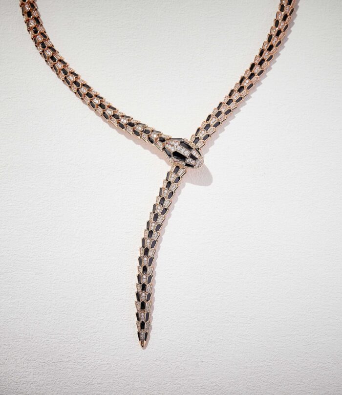 【Valerone Jewelry】High-End Bespoke Black Onyx Serpent Necklace - Image 9