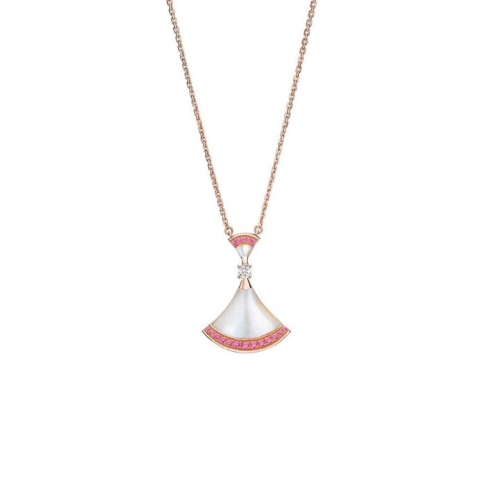 【Valleron Jewelry】DREAM NECKLACE MOP PINK DIAMOND - Image 1