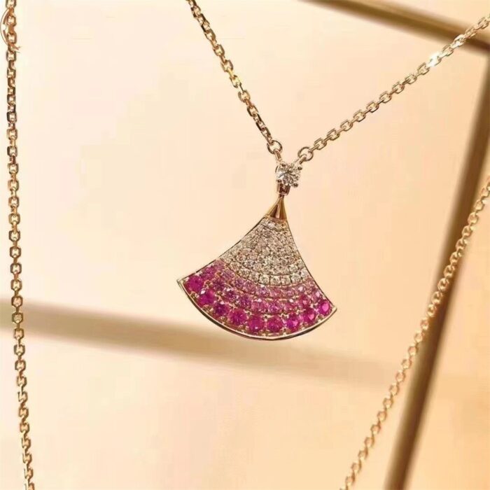 【Valleron Jewelry】DREAM NECKLACE PINK GOLD PINK DIAMOND - Image 4