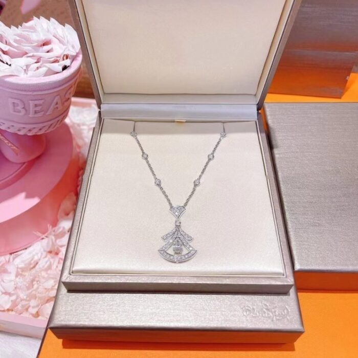 【Valleron Jewelry】DREAM NECKLACE WHITE DIAMOND SILVER - Image 2