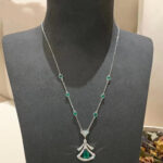 【Valeron Jewelry】DREAM NECKLACE MALACHITE DIAMOND SILVER - Image 5