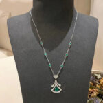 【Valeron Jewelry】DREAM NECKLACE MALACHITE DIAMOND SILVER - Image 6