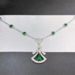 【Valeron Jewelry】DREAM NECKLACE MALACHITE DIAMOND SILVER - Image 2