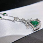 【Valeron Jewelry】DREAM NECKLACE MALACHITE DIAMOND SILVER - Image 4