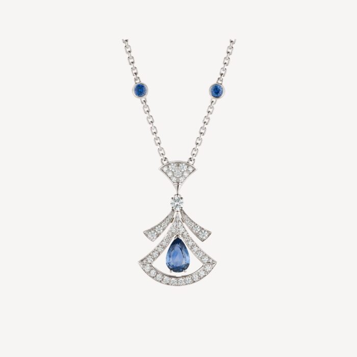 【Valerone Jewelry】DREAM NECKLACE AGATE DIAMOND SILVER - Image 1
