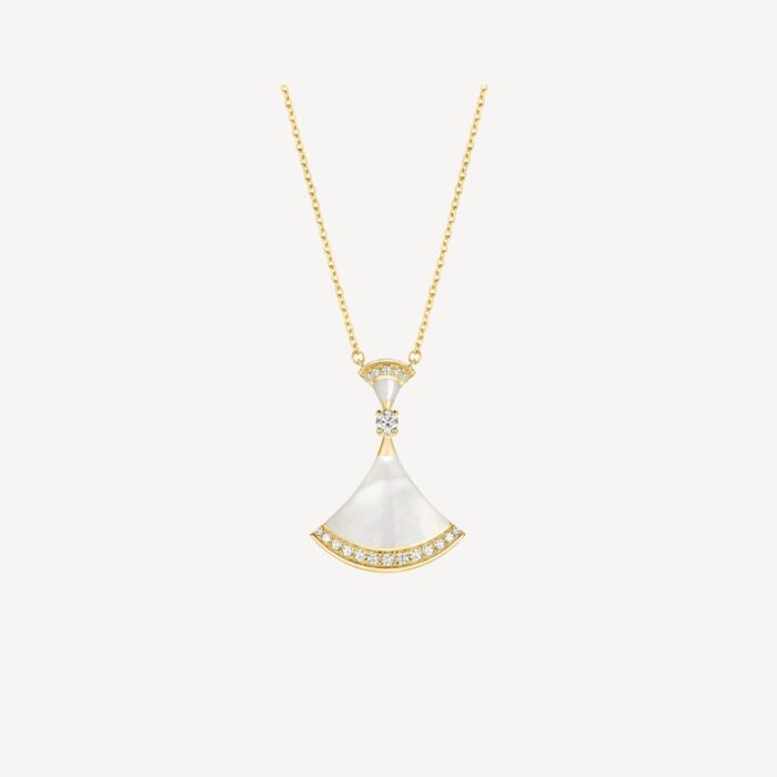 【Valeron Jewelry】DREAM NECKLACE MOP GOLD DIAMOND - Image 1