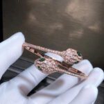 【Valeron Jewelry】SERPENTI BRACELET PINK GOLD MALACHITE DIAMOND DOUBLE SNAKE - Image 3