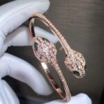【Valeron Jewelry】SERPENTI BRACELET PINK GOLD MALACHITE DIAMOND DOUBLE SNAKE - Image 5