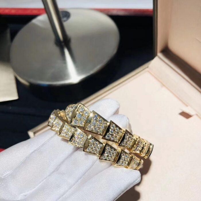 【Valeron Jewelry】SERPENTI BRACELET 8MM GOLD DIAMOND - Image 3