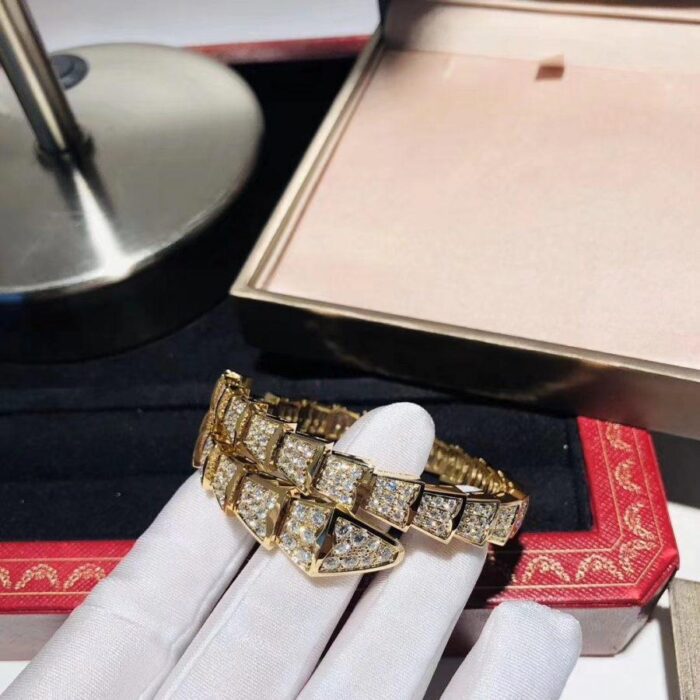【Valeron Jewelry】SERPENTI BRACELET 8MM GOLD DIAMOND - Image 6