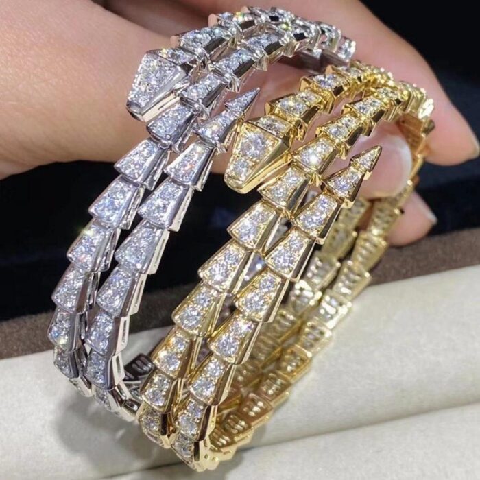【Valleron Jewelry】SERPENTI BRACELET GOLD DIAMOND DOUBLE ROW - Image 5