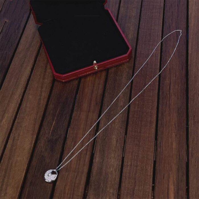 【Valleron Jewelry】AMULETTE SILVER FULL DIAMOND NECKLACE - Image 7