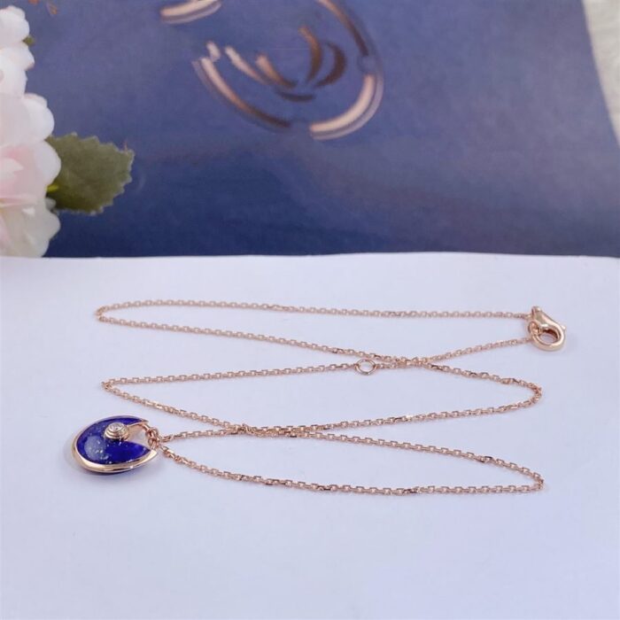【Valleron Jewelry】AMULETTE ROSE GOLD AGATE NECKLACE - Image 2