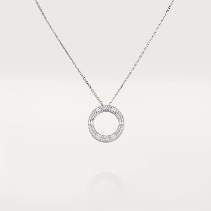 【Valleron Jewelry】LOVE NECKLACE ADJUSTABLE SILVER - Image 2