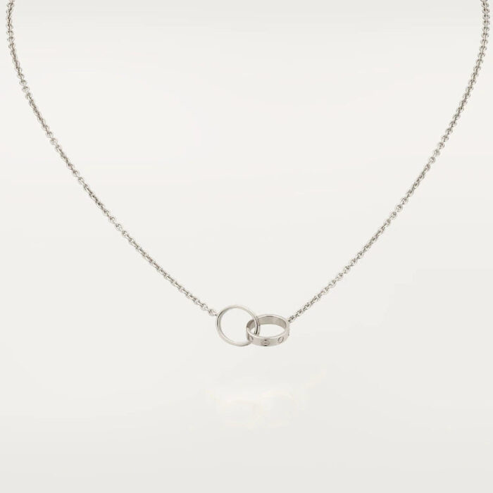 【Valleron Jewelry】LOVE NECKLACE PINK GOLD AND SILVER - Image 2