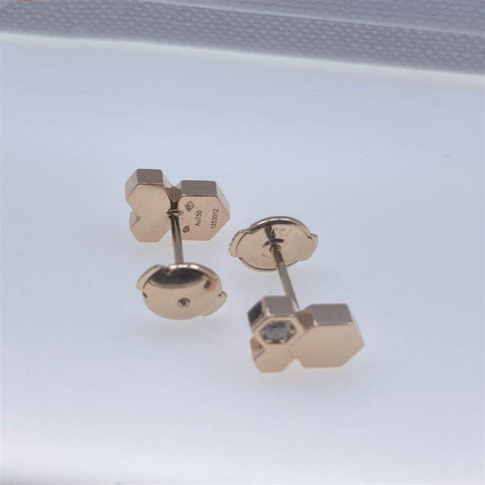 【Valeron Jewelry】BEE LOVE PINK GOLD DIAMOND EARRINGS - Image 6