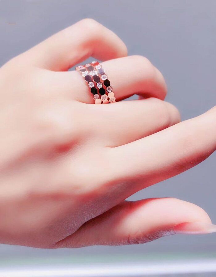 【Valeron Jewelry】BEE LOVE RING PINK GOLD DIAMOND - Image 5