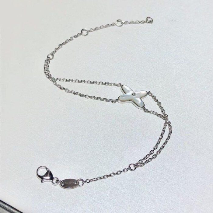 【Valeron Jewelry】JEUX BRACELET WHITE MOP SILVER 1 DIAMOND - Image 3