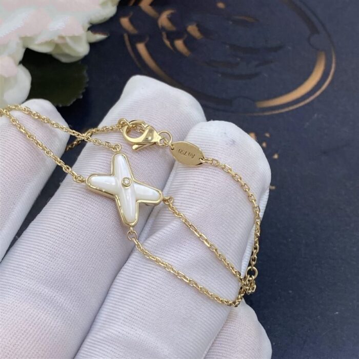 【Valeron Jewelry】JEUX BRACELET WHITE MOP GOLD 1 DIAMOND - Image 3